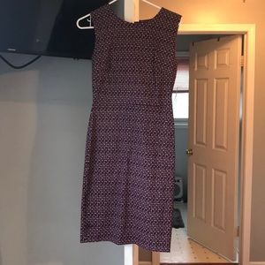 Cute purple spotted dress perfect for work!